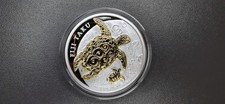 Fiji 2012, Double Taku, 1 Oz Silber, Gold-Applikation / gilded