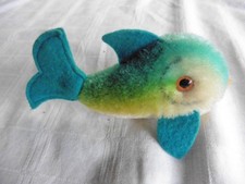 VINTAGE Alt STEIFF Flossy FISCH STEIFFTIER Stofftier 60 er ? 2300 ?