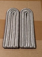 NVA Schulterklappen Paar Offizier graue Paspelierung Luftverteidigung neuwertig