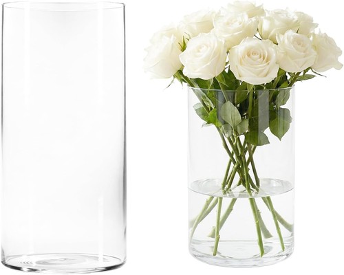 Glasvase 20cm klar dekorativ - glasvase,