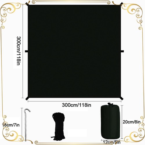 Tarp 3x3m wasserdicht - 3x3m, wasserdicht,