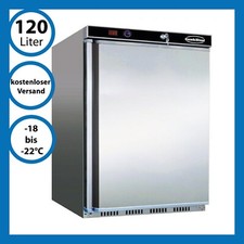 Tiefkühlschrank Gefrierschrank Edelstahl Gastronomie Lager 120 Liter