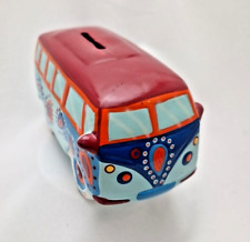 VW Bus Spardose Keramik T1 Sparbüchse BULLI vintage Hippie Boho Retro 20cm