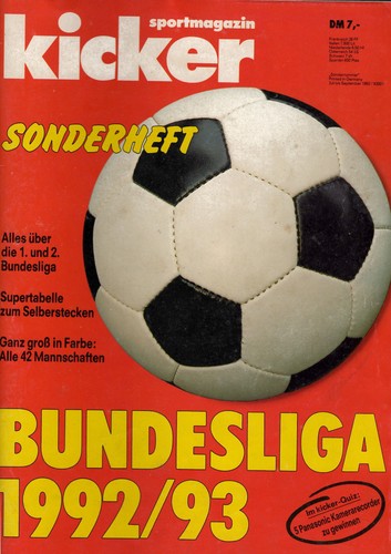 Kicker bundesliga sonderheft - bundesliga,