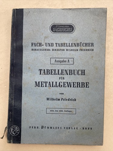 Tabellenbuch metallgewerbe - tabellenbuch,