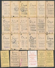 DDR Bahnticket X24 Dresden verschiedene Ausgabestellen Tarife CH3129