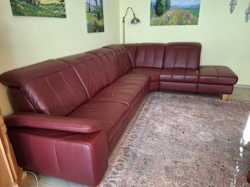 Ecksofa aus leder - aus, mit