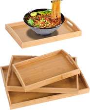 Bambus Serviertablett Set