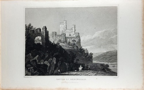 Romantische ansicht der burg - der,