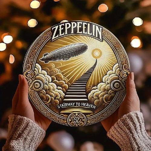 Blechschild rund zeppelin - blechschild,