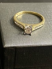 10 kt GOLD Diamant RING 10kt