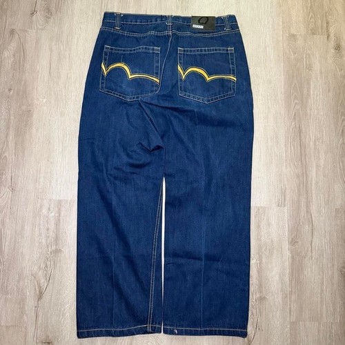 Qruel y2k blue denim wide - blue,