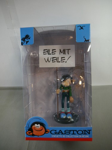 Gaston lagaffe mit schild - gaston, eile