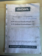 Holder Einachsschlepper E 11 E 12