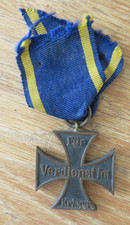 Original Orden Braunschweig Kriegsverdienstkreuz 2. Klasse mit Bandabschnitt