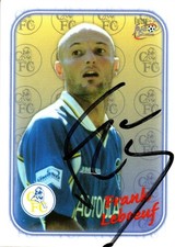 FRANK LEBOEUF signed 1998 Futera Chelsea Fans SPECIAL EDITION EMBOSSED Card #SE7