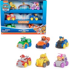 PAW PATROL Pup Squad Racers – 6-teiliges Fahrzeug-Geschenkset, geeignet für Kind