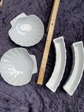 Seifen Schale Schälchen Muschel  Konvolut Weiß