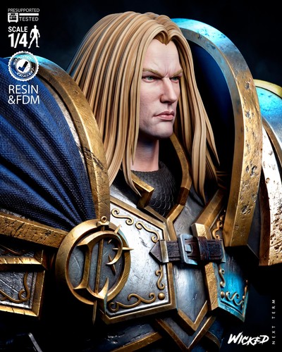 Arthas warcraft bust - warcraft, 3,