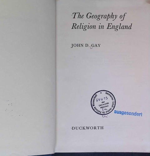 The geography religion in - the,