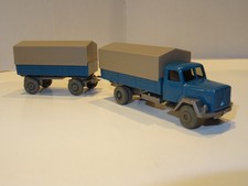 Wiking 1:87  Lkw Magirus Saturn mit  Anhänger und Planen