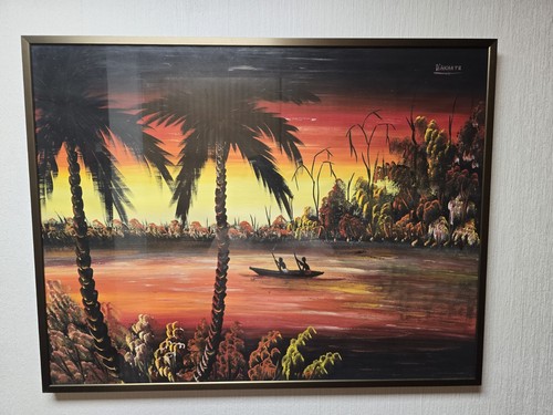 ölgemälde sonnenuntergang - Ölgemälde, am