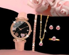 6 er Set Damen Armbanduhr+