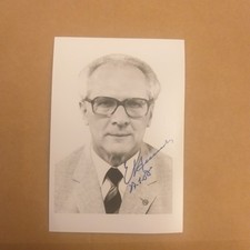 ERICH HONECKER / AUTOGRAMM / 10x15 cm