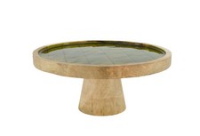Etagere Mangoholz natur/grün