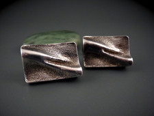 Massive 24,6g - Franz Scheuerle / Quinn Brutalist Manschettenknöpfe 925er Silber