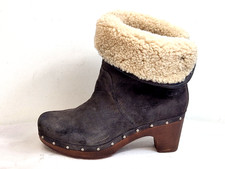 UGG Australia Lynnea Damen Lammfell Stiefeletten Wildleder Grau UK 6,5 EU 39