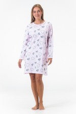 Nachthemd sleepshirt langarm - sleepshirt,