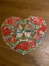 Oblaten Glanzbilder Herzbogen