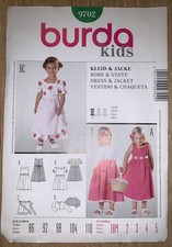 Neu : Burda Kids 86-110 Kleid + Jacke / Schnittmuster Handarbeiten Nr