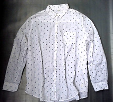 Bluse in Weiß mit kleinen Schiffchenmuster, von Milano / Größe 44