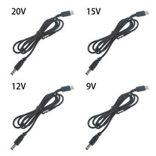 USB C PD to 9V 12V 15V 20V 5.5x2.1mm Power Supply Cable for Router Laptop LED