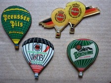 Deutschland 'Ballonpins Brauereien' 4 wunderschöne Pins 1990er Jahre