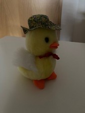 Plüsch-Ente gelb mit buntem