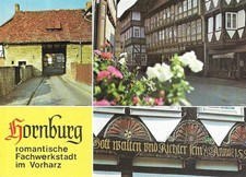 AK Hornburg romantische Fachwerkstadt: Dammtor - Marktstraße - Fächerrosetten