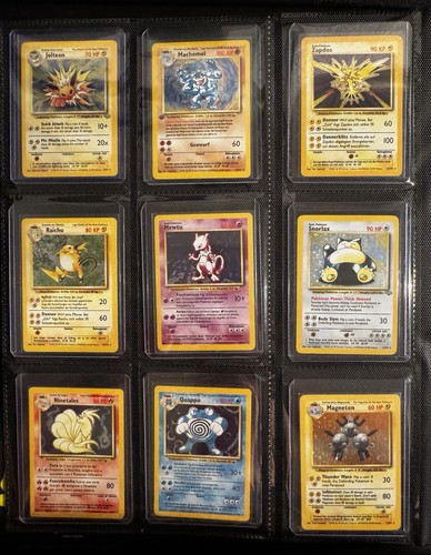 10x vintage pokémon karten - 10x,
