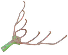 alte Hacke hacken Garten Werkzeug Egge 🍄 Gartenhacke Eisen 7 Zinken Aufsatz