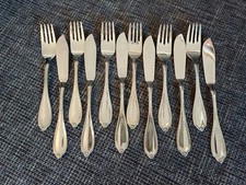 WMF Fischbesteck. 12 teilig englische Rose.Versilbert