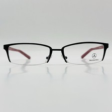 Mercedes Benz Brille Herren eckig schwarz rot Halbrand Mod. MB03302 NEU