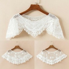 Weiß Frauen Spitze Umhang