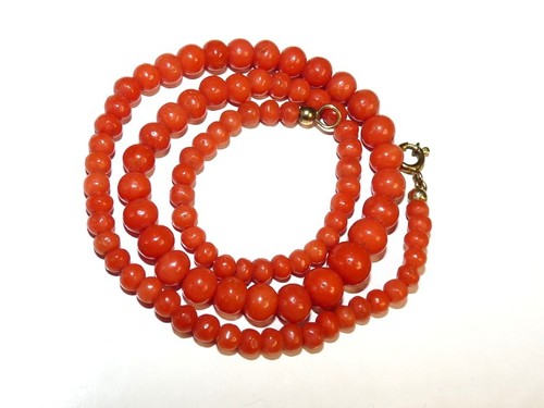 Art deco korallen kette - art,