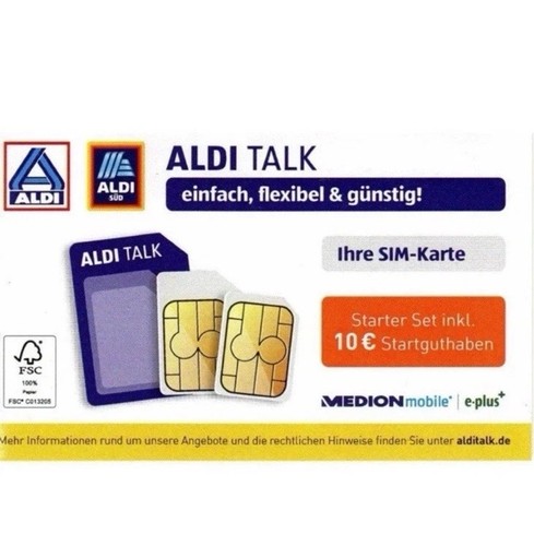 Aldi talk starter paket mit - starter,