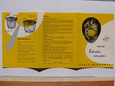 Saale - Glas GmbH, Jena: Falt-Prospekt, Reklame, DDR, um 1960