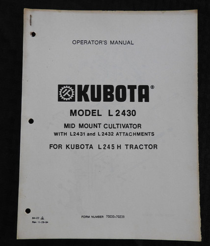 Kubota l245h traktor - ", l