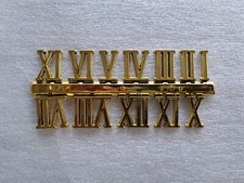 Zifferblatt Zahlen Arabisch Römisch Gold Kunststoff Wanduhr Zahlensatz Ziffern