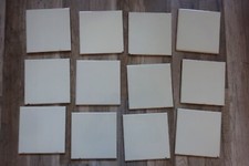 12 Stück  Retro Fliesen 15 x 15 cm vanillegelb  Postenpreis